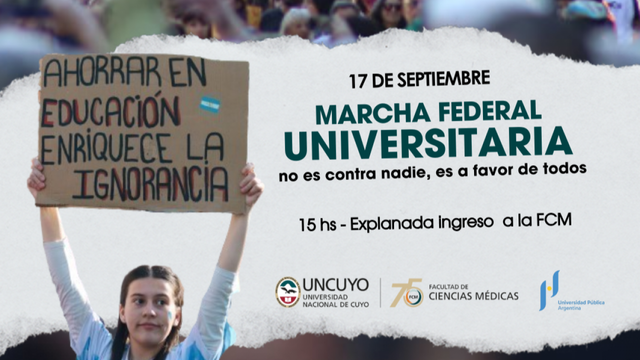 imagen Docentes, personal de apoyo y estudiantes, con dispensa de tareas para participar de la movilización