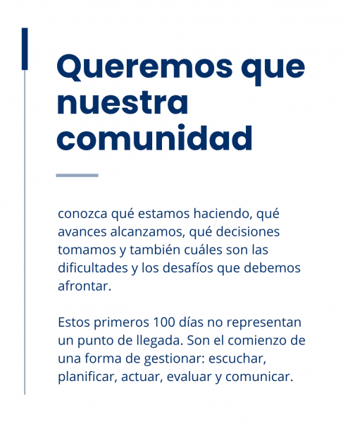 imagen Los primeros 100 días de gestión inician con la puesta en funciones del nuevo Consejo Directivo