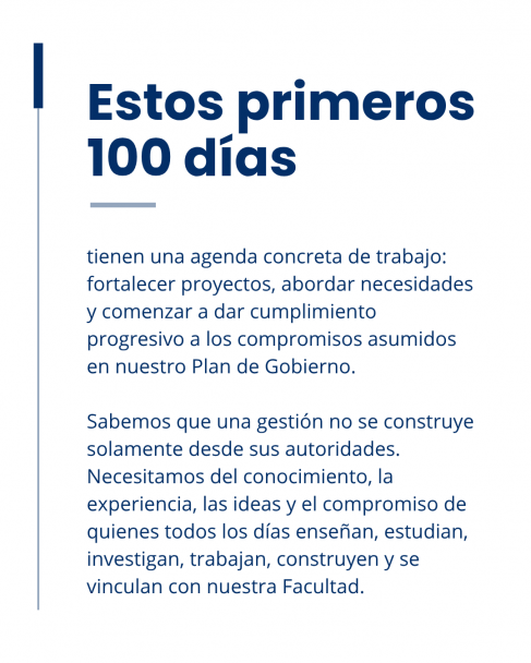 imagen Los primeros 100 días de gestión inician con la puesta en funciones del nuevo Consejo Directivo