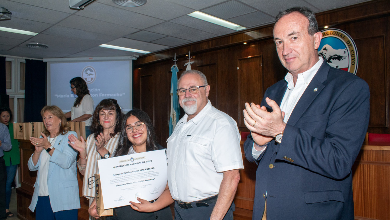 imagen La distinción "María Elisa Norton Farmache" 2025 en FCM fue para Milagros Guallama Estates