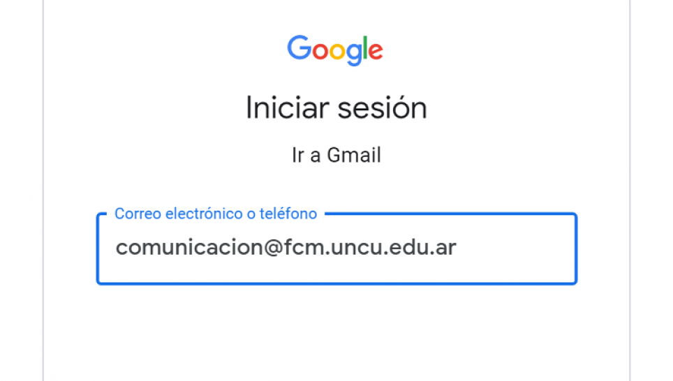 imagen Los correos @fcm.uncu.edu.ar funcionan desde hoy bajo el paraguas de Google