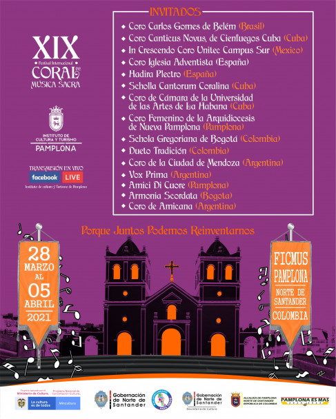 imagen El Coro FCM participa del XIX Festival Internacional Coral de Música Sacra de Pamplona, Colombia